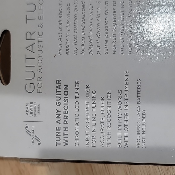 First Act Guitar Tuner for Acoustic & Electric - Picture 3 of 3